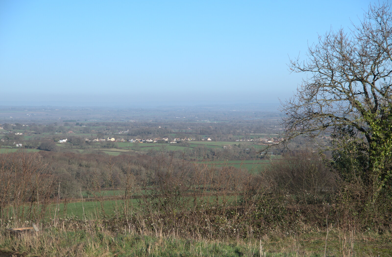 A view over Devon, and possibly Smeatharpe from A Short Trip to Spreyton, Devon - 18th January 2020
