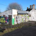 A derelict café between Newcott and Marsh, A Short Trip to Spreyton, Devon - 18th January 2020