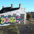 Yellow and pink graffiti, A Short Trip to Spreyton, Devon - 18th January 2020