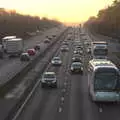 Traffic streams up and down on the M3, A Short Trip to Spreyton, Devon - 18th January 2020