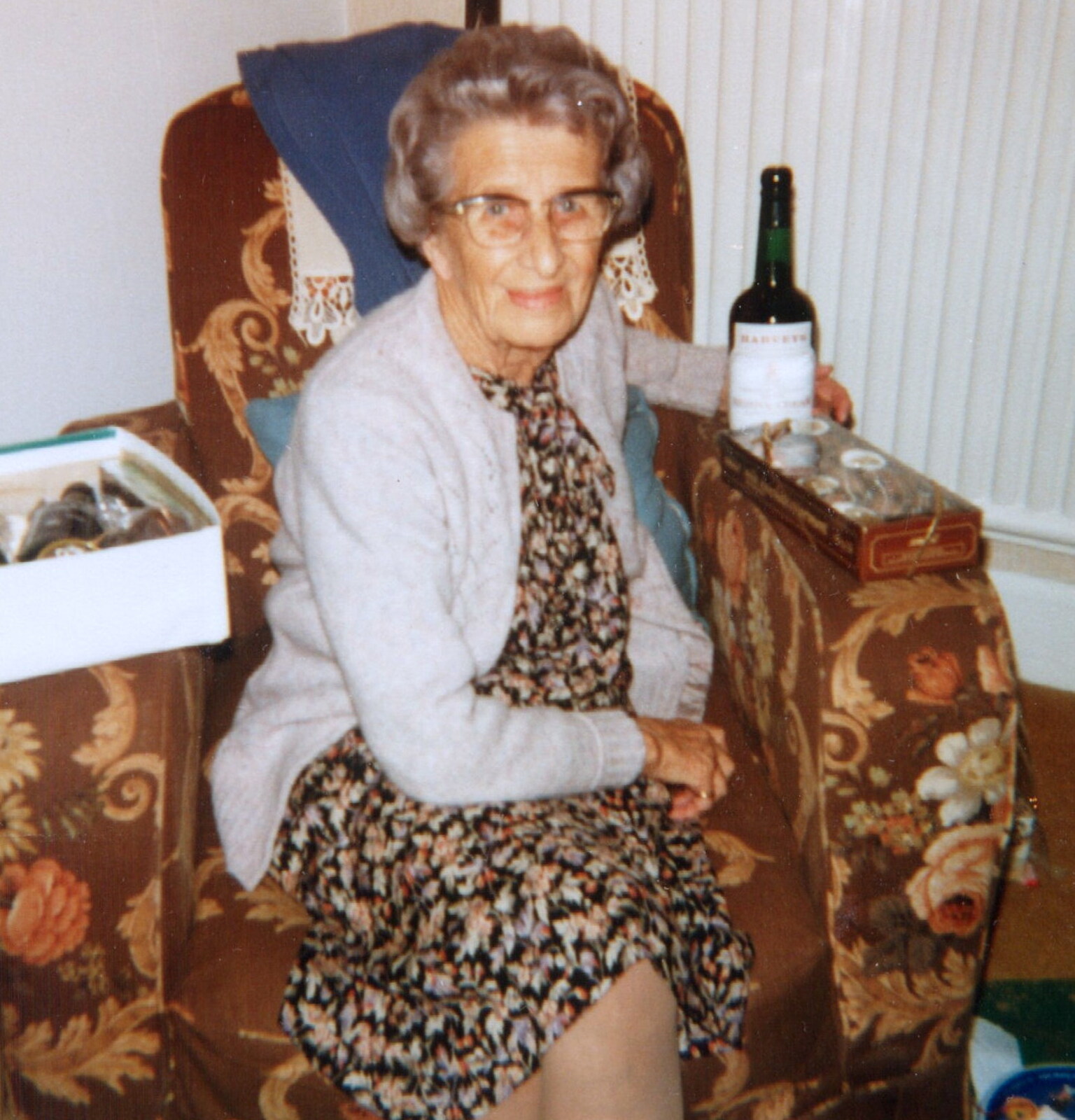 Family History: Danesbury Avenue, Tuckton, Christchurch, Dorset - 24th January 2020: Granny's got the traditional sherry and smellies for Christmas