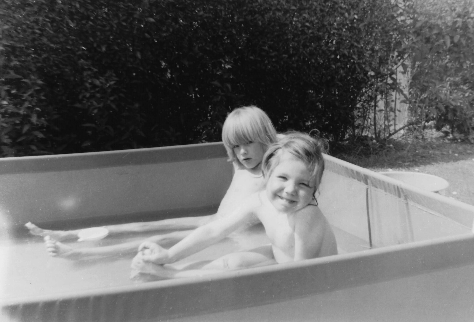 In the paddling pool, Raven Road from Family History: Raven Road, Timperley, Altrincham - 24th January 2020