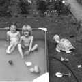 Sis and Nosher in the paddling pool, Family History: Raven Road, Timperley, Altrincham - 24th January 2020