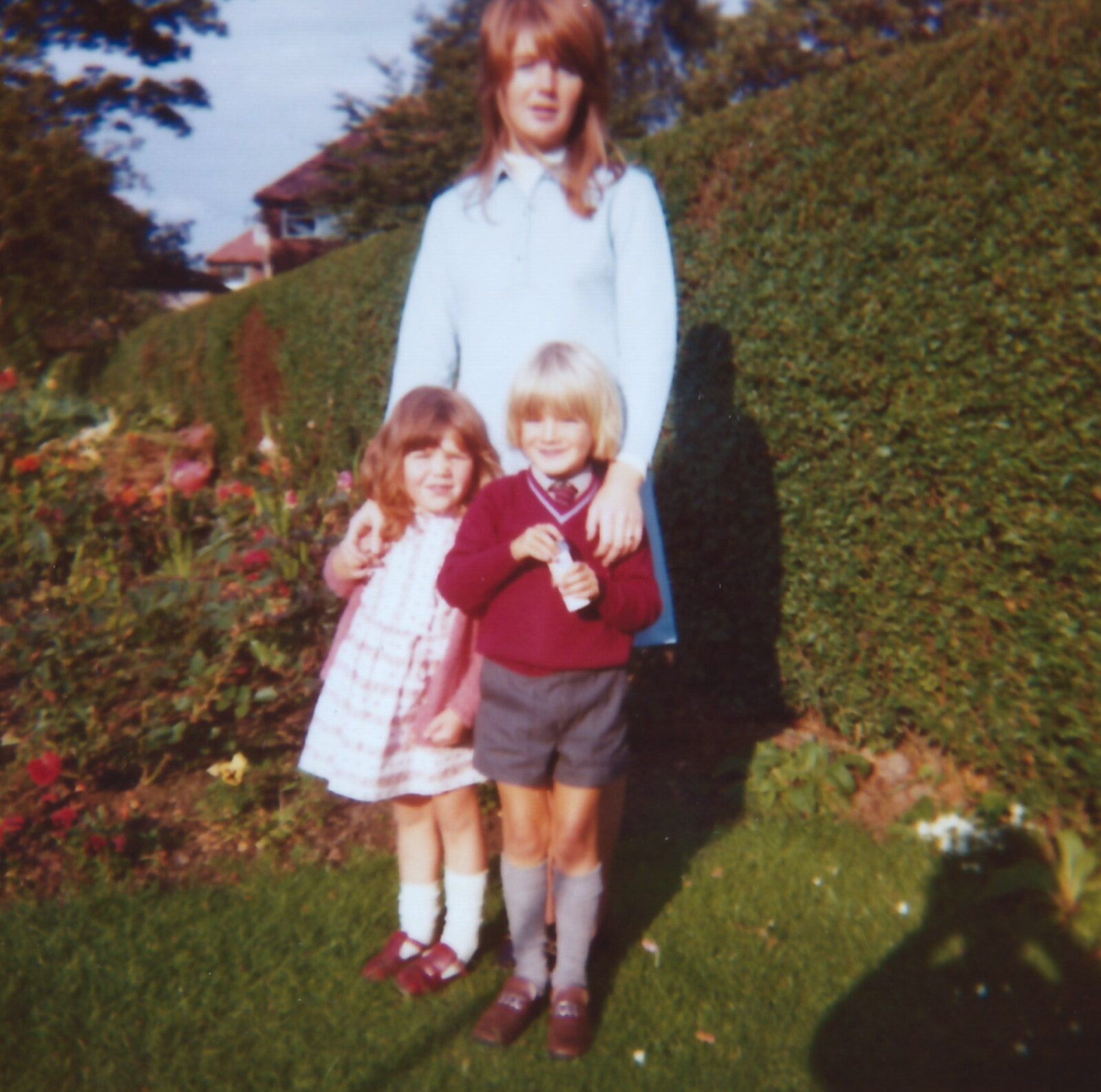 Sis, Nosher and Mother from Family History: Raven Road, Timperley, Altrincham - 24th January 2020