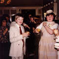 Nosher and Sis in the bar, Beaulieu, 1983, Family History: The 1980s - 24th January 2020