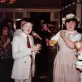 Nosher and Sis in the bar, Beaulieu, 1983, Family History: The 1980s - 24th January 2020