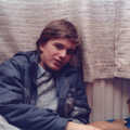 Nosher with Hamish's dog, Geordie, 1985, Family History: The 1980s - 24th January 2020