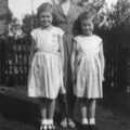A family friend with the two girls, Family History: The 1940s and 1950s - 24th January 2020