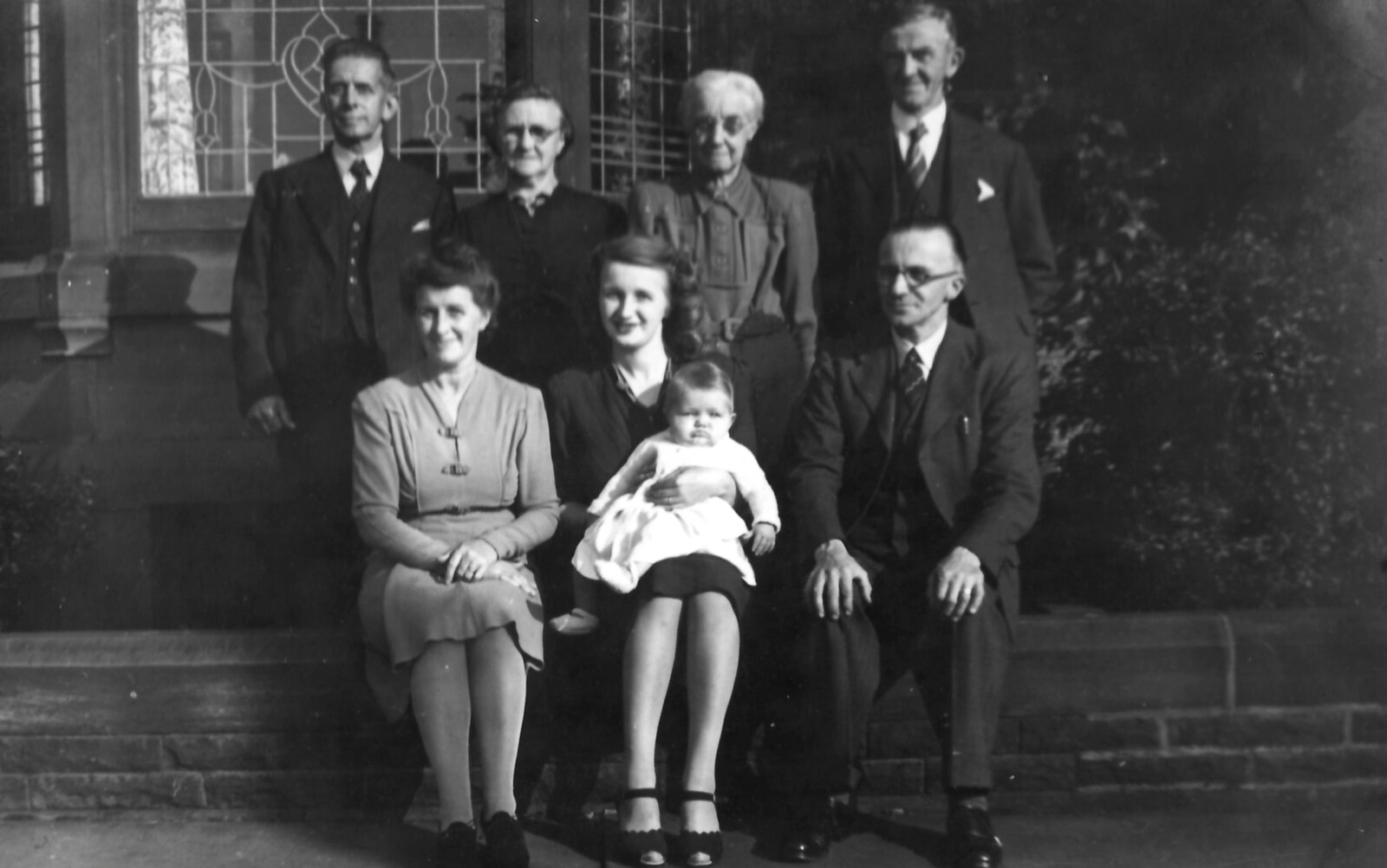 Janet as a baby, with the family from Family History: The 1940s and 1950s - 24th January 2020