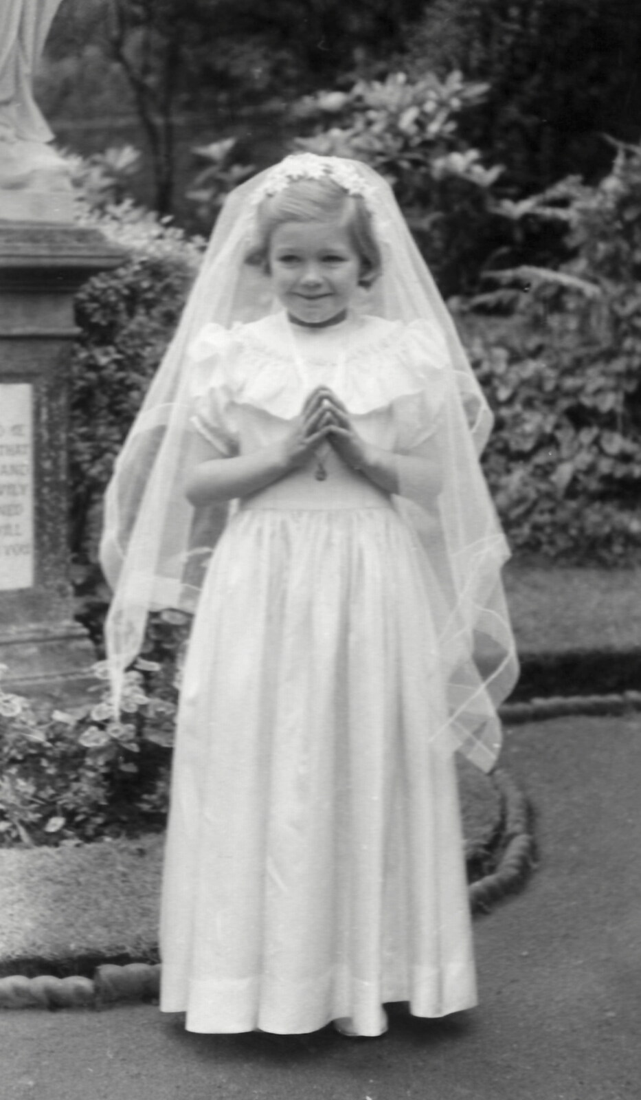 Family History: The 1940s and 1950s - 24th January 2020: Janet in a communion dress