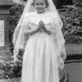 Janet in a communion dress, Family History: The 1940s and 1950s - 24th January 2020