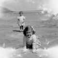 Janet on the beach, Family History: The 1940s and 1950s - 24th January 2020