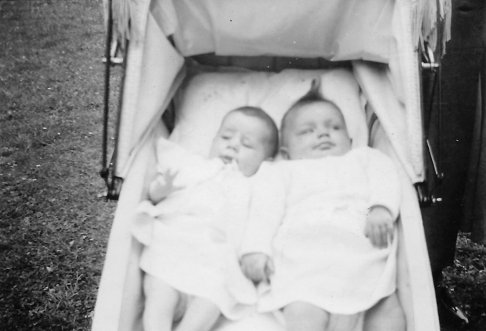 Janet in the pram with Christine from Family History: The 1940s and 1950s - 24th January 2020