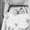 Janet in the pram with Christine, Family History: The 1940s and 1950s - 24th January 2020