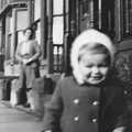 Judith toddles down the street, Family History: The 1940s and 1950s - 24th January 2020