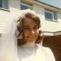 Caroline, outside the house in Burton, Family History: The 1970s, Timperley and Sandbach, Cheshire - 24th January 2020