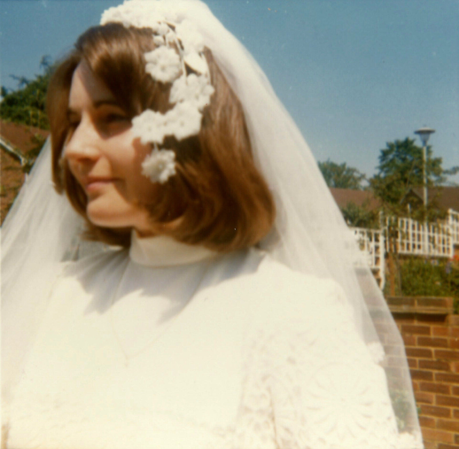 Family History: The 1970s, Timperley and Sandbach, Cheshire - 24th January 2020: Caroline in wedding veil