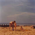 On the beach with the Old Man, Family History: The 1970s, Timperley and Sandbach, Cheshire - 24th January 2020