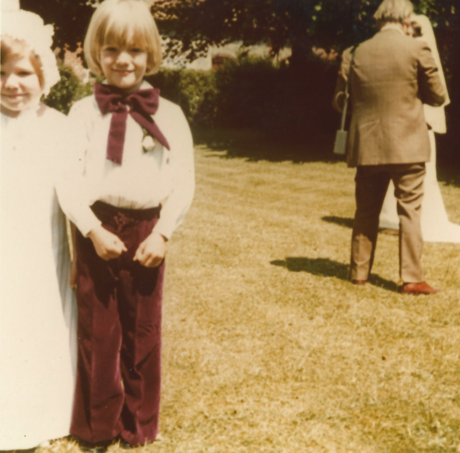 Family History: The 1970s, Timperley and Sandbach, Cheshire - 24th January 2020: Purple velvet pageboy