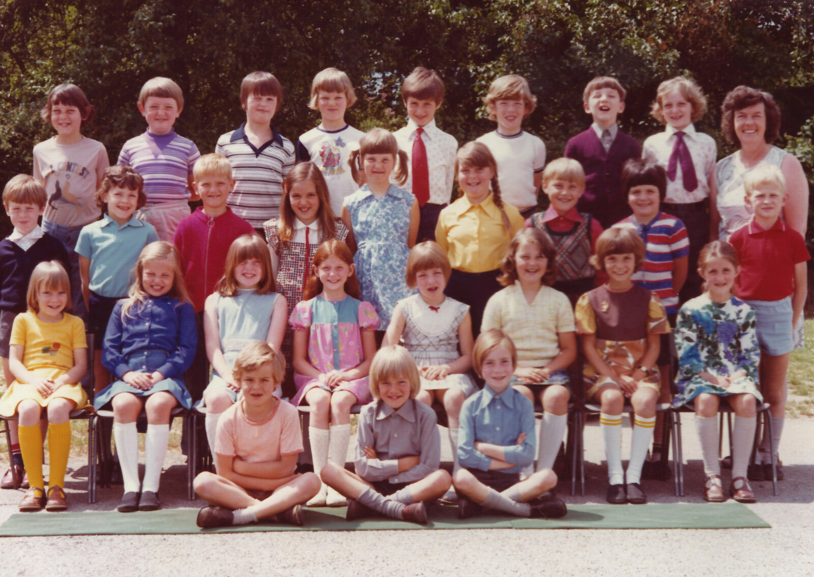 Nosher's school photo, Offley County, with maybe Christopher Leigh to the right from Family History: The 1970s, Timperley and Sandbach, Cheshire - 24th January 2020