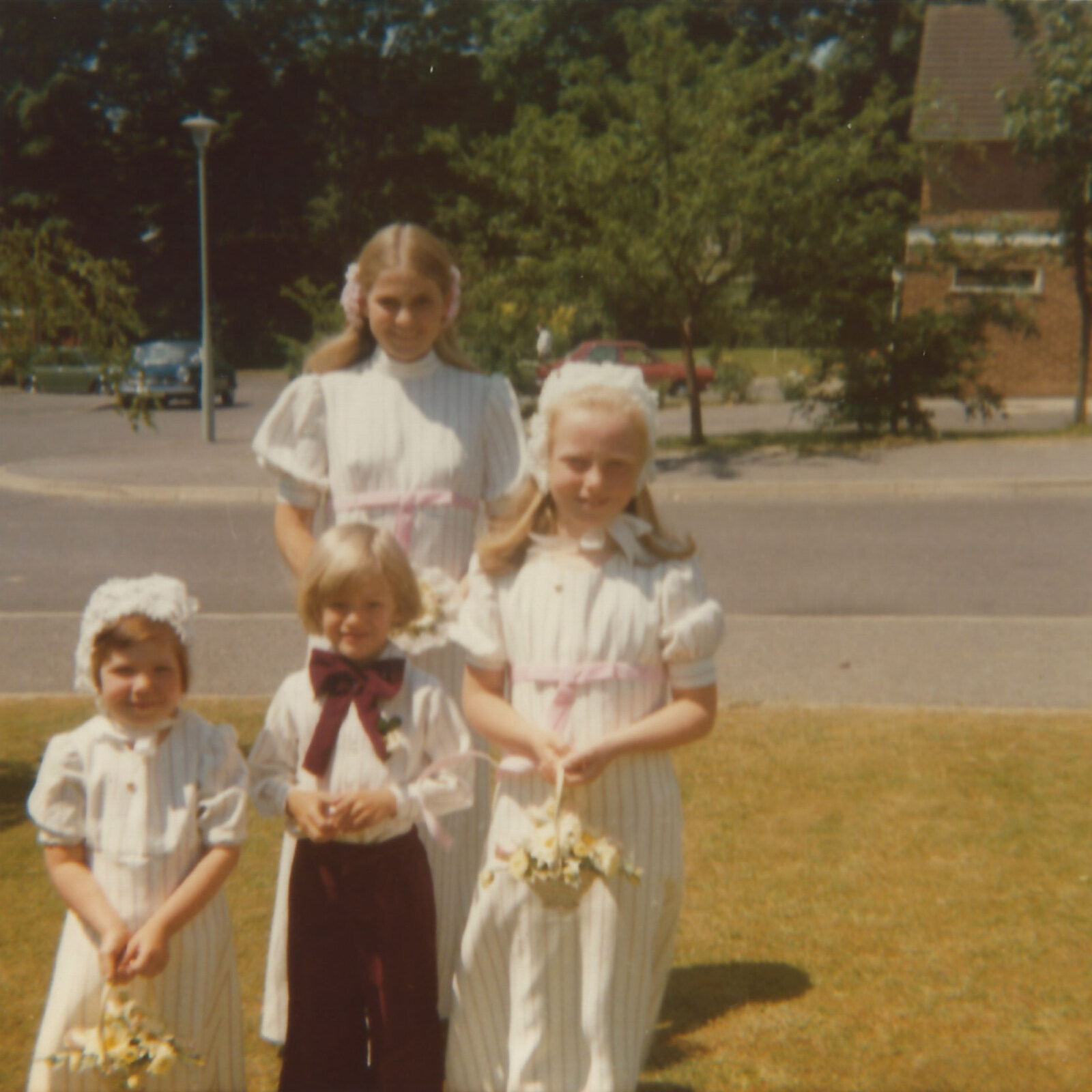 Family History: The 1970s, Timperley and Sandbach, Cheshire - 24th January 2020: Bridesmaids and pageboy