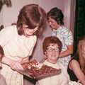 Judith hands out some party food, Family History: The 1960s - 24th January 2020