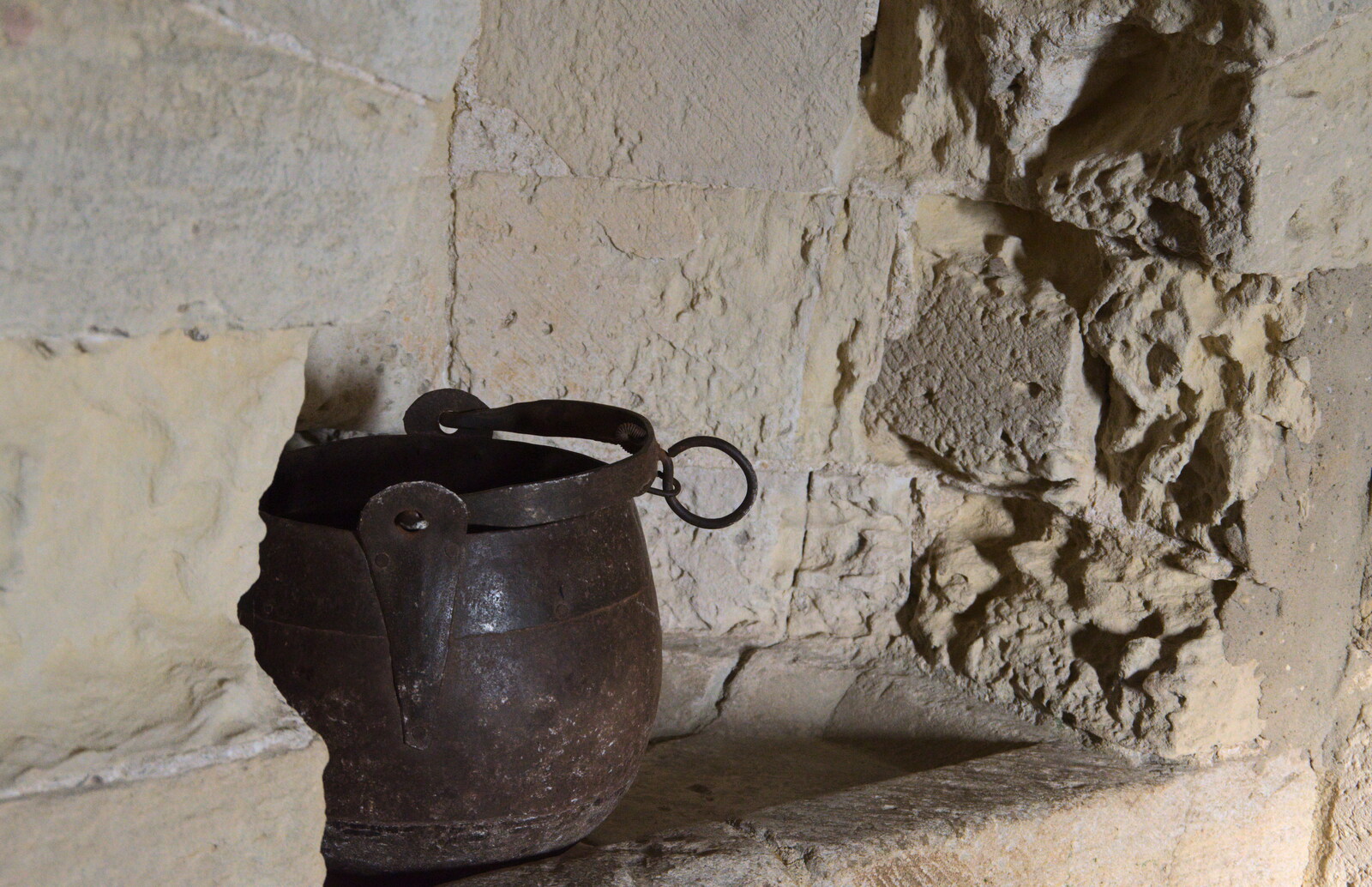 A Trip to Orford, Suffolk - 25th January 2020: An iron pot in an alcove