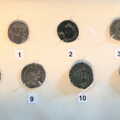 A haul of Roman coins in the museum, A Trip to Orford, Suffolk - 25th January 2020