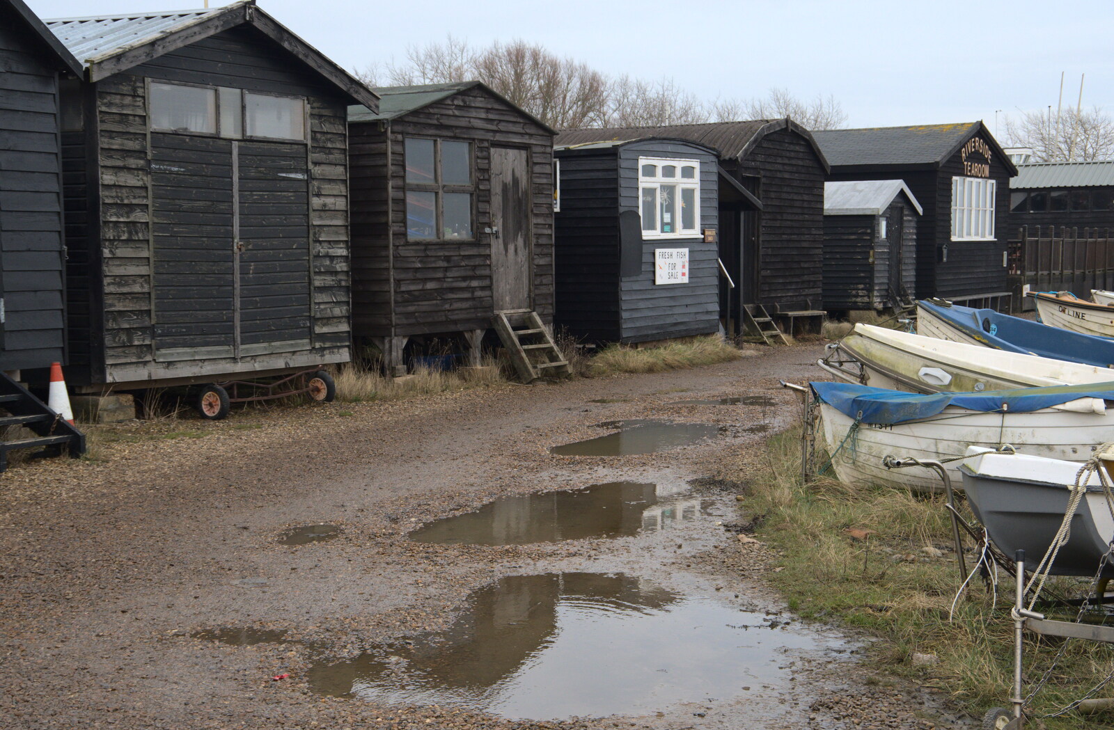 A Trip to Orford, Suffolk - 25th January 2020: Sheds on legs