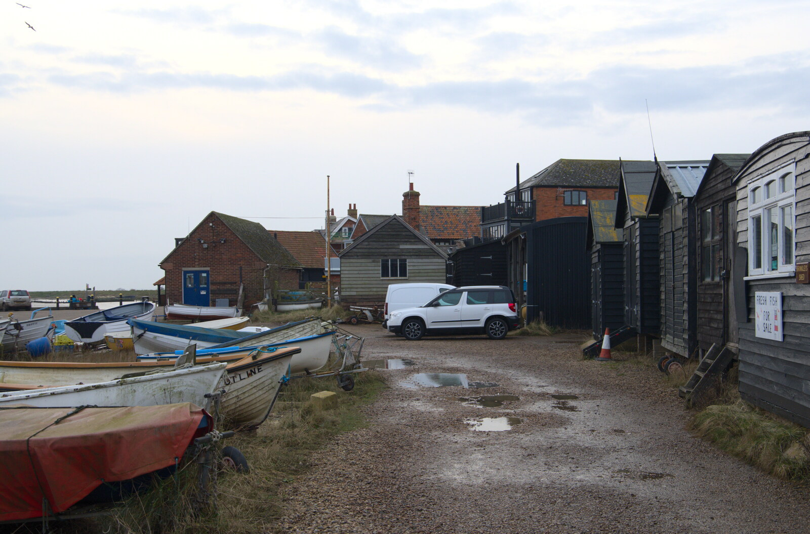 A Trip to Orford, Suffolk - 25th January 2020: Orford quay boatyard
