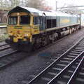 66537 has broken down and delayed everything, Broken-down Freight Trains, Manor Park, London - 28th January 2020