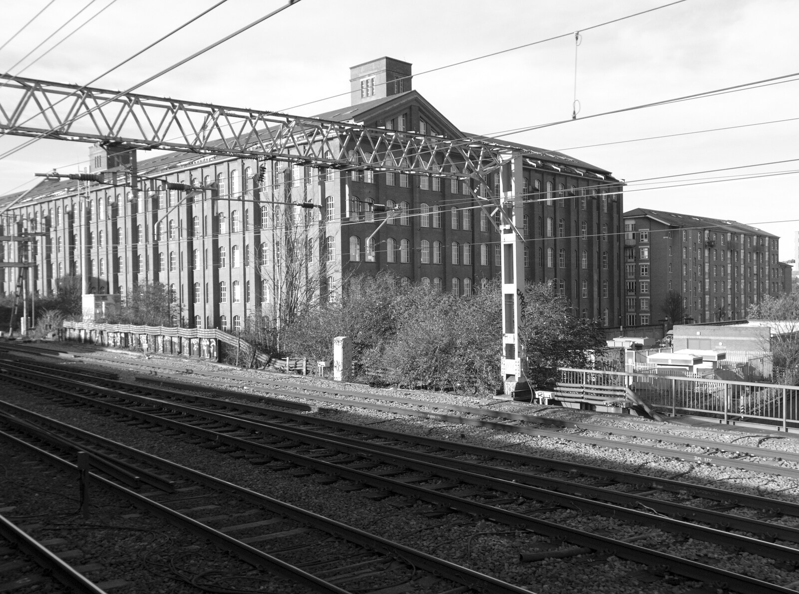 Broken-down Freight Trains, Manor Park, London - 28th January 2020: The big converted warehouse/factory by the A12