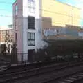 Fading tags on a trackside building, Broken-down Freight Trains, Manor Park, London - 28th January 2020