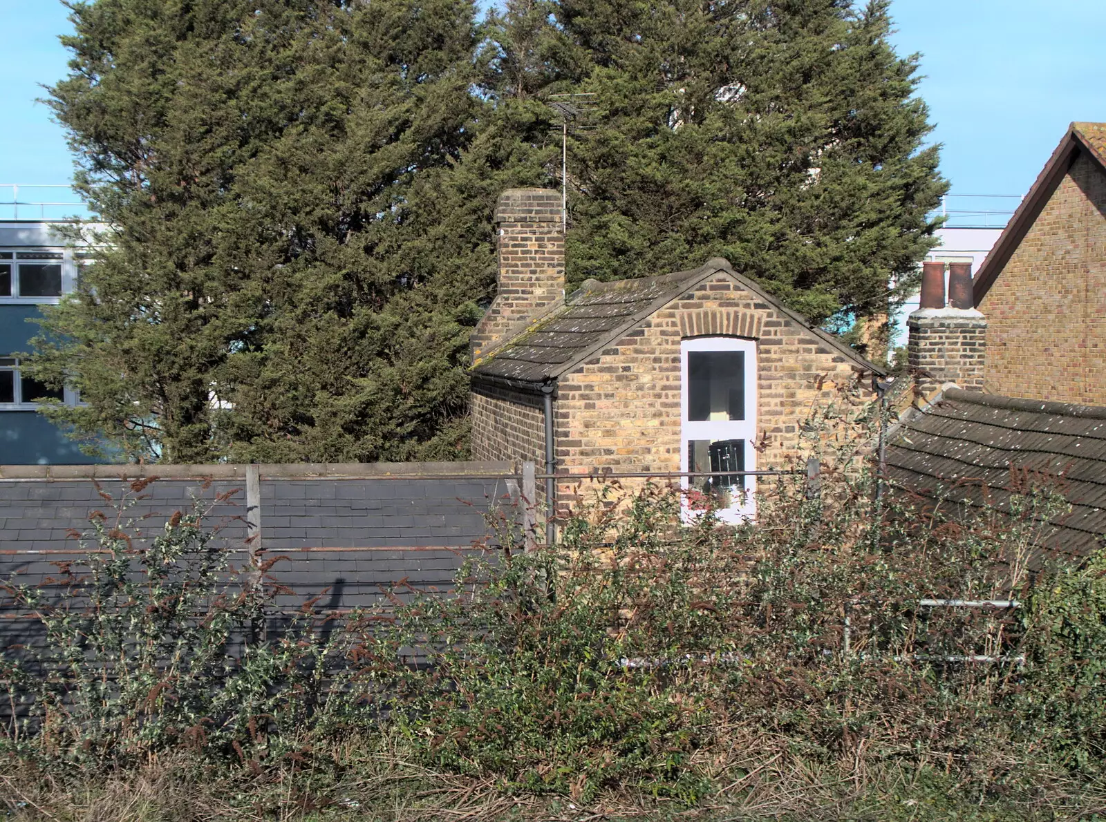 The curious 'Lego' house, from Broken-down Freight Trains, Manor Park, London - 28th January 2020