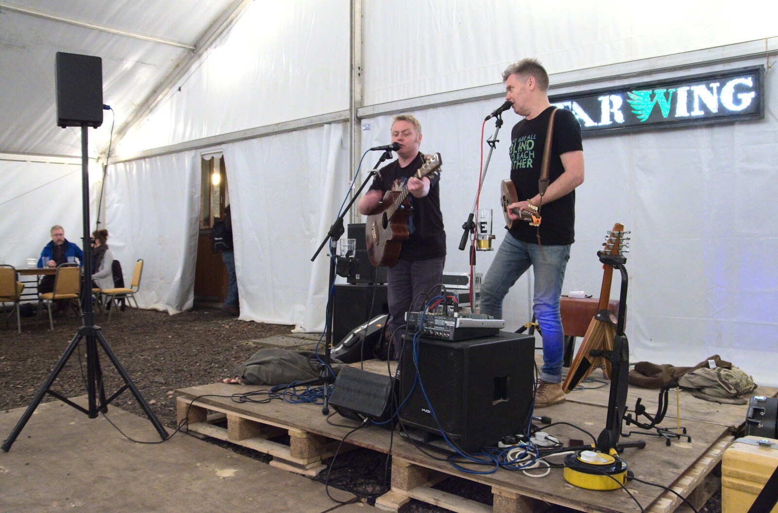 The Harvs do their thing from The Star Wing Winter Beer Fest, Redgrave, Suffolk - 31st January 2020