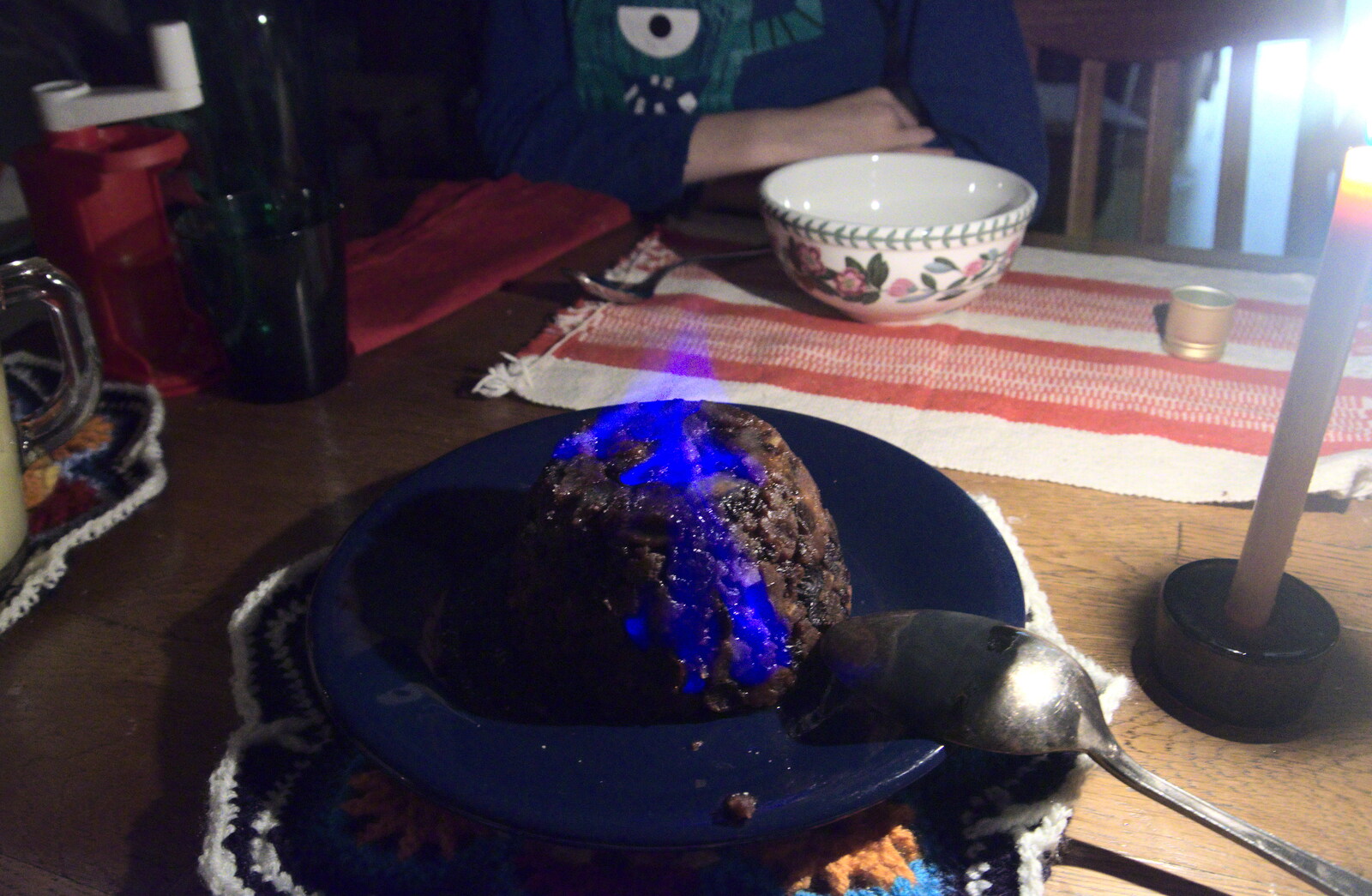Back home, we eat some very late Christmas pudding from The Star Wing Winter Beer Fest, Redgrave, Suffolk - 31st January 2020