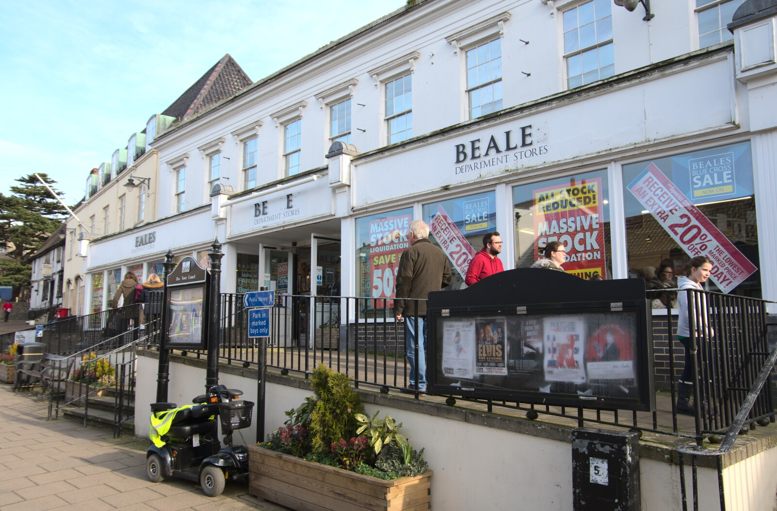 Beales department store in Diss has closed from Snowdrops at Talconeston Hall, Tacolneston, Norfolk - 7th February 2020