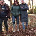Megan, Isobel and Allyson, Snowdrops at Talconeston Hall, Tacolneston, Norfolk - 7th February 2020
