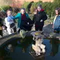 There's some messing around in an ornamental pond, Snowdrops at Talconeston Hall, Tacolneston, Norfolk - 7th February 2020