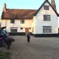 Fred outside the house, Snowdrops at Talconeston Hall, Tacolneston, Norfolk - 7th February 2020