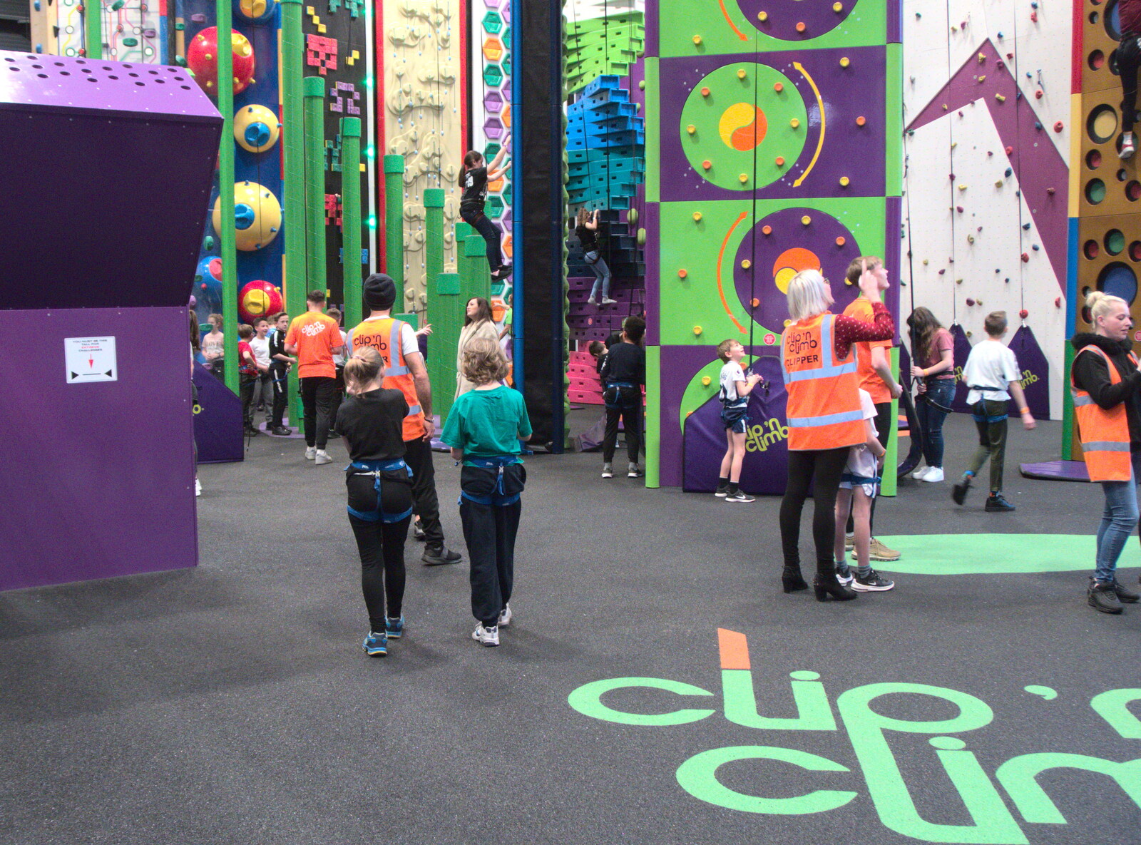Soph and Fred roam around from Clip and Climb, The Havens, Ipswich - 15th February 2020