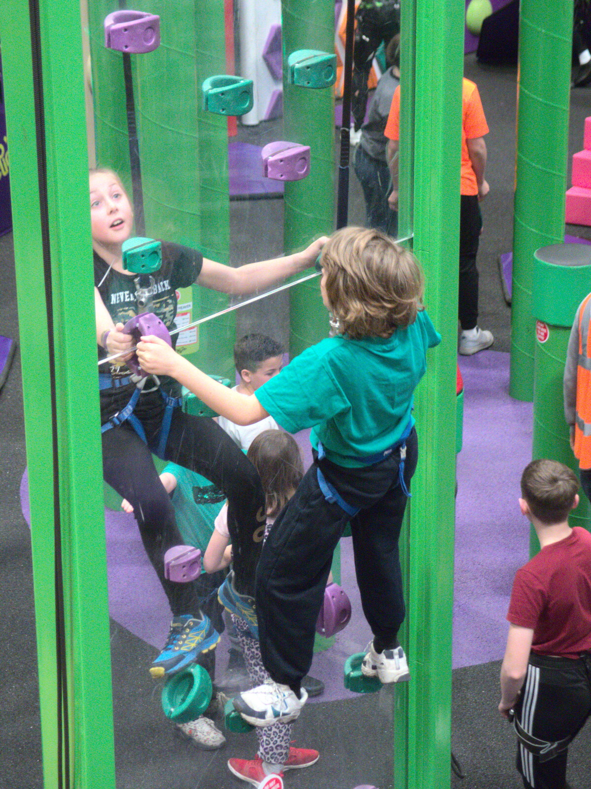 Head-to-head climbing from Clip and Climb, The Havens, Ipswich - 15th February 2020