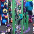 Sophie and Fred are half way up, Clip and Climb, The Havens, Ipswich - 15th February 2020