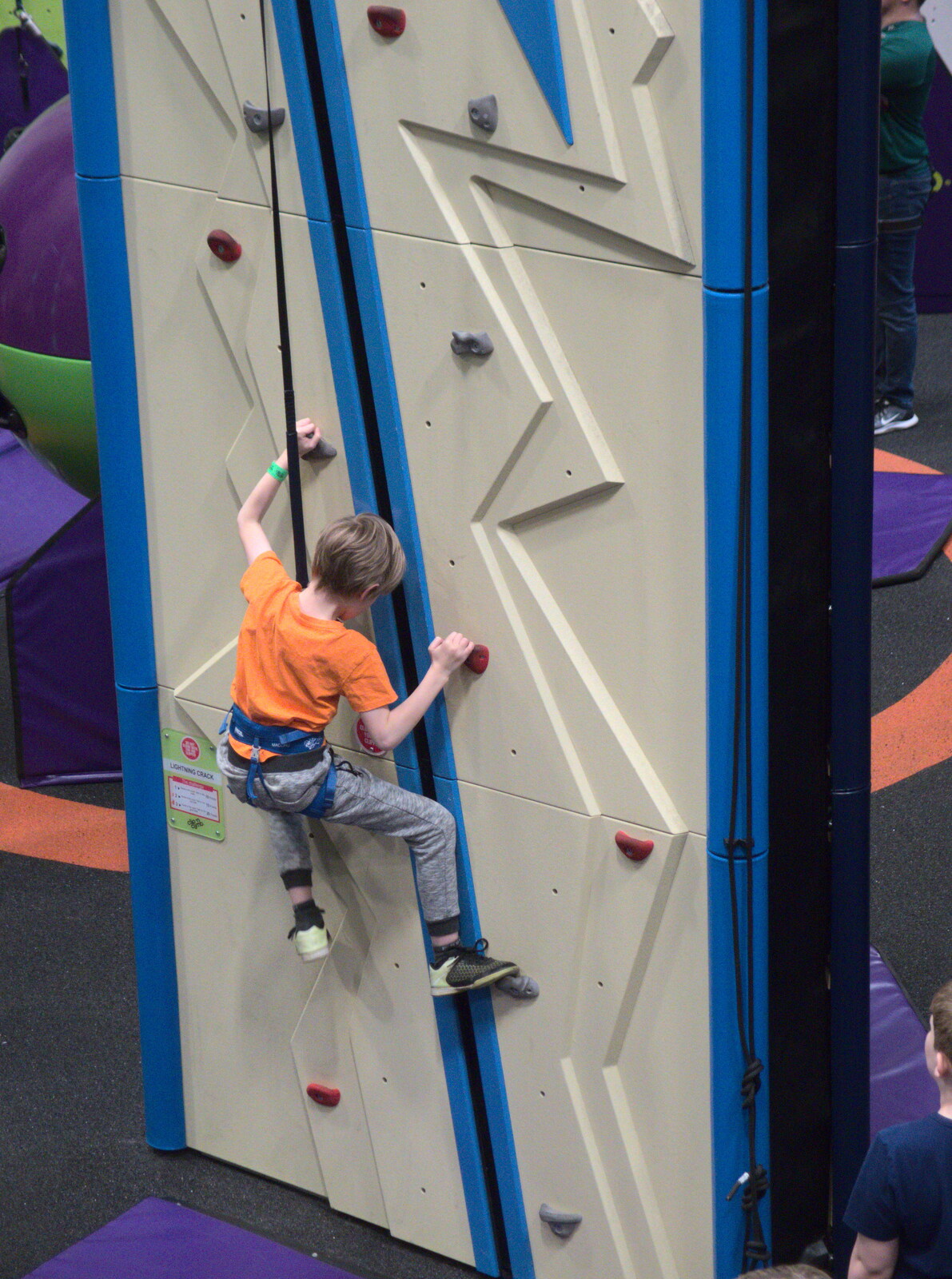 Harry has a final climb from Clip and Climb, The Havens, Ipswich - 15th February 2020
