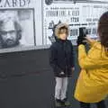 Isobel takes a photo of Harry, A Trip to Harry Potter World, Leavesden, Hertfordshire - 16th February 2020