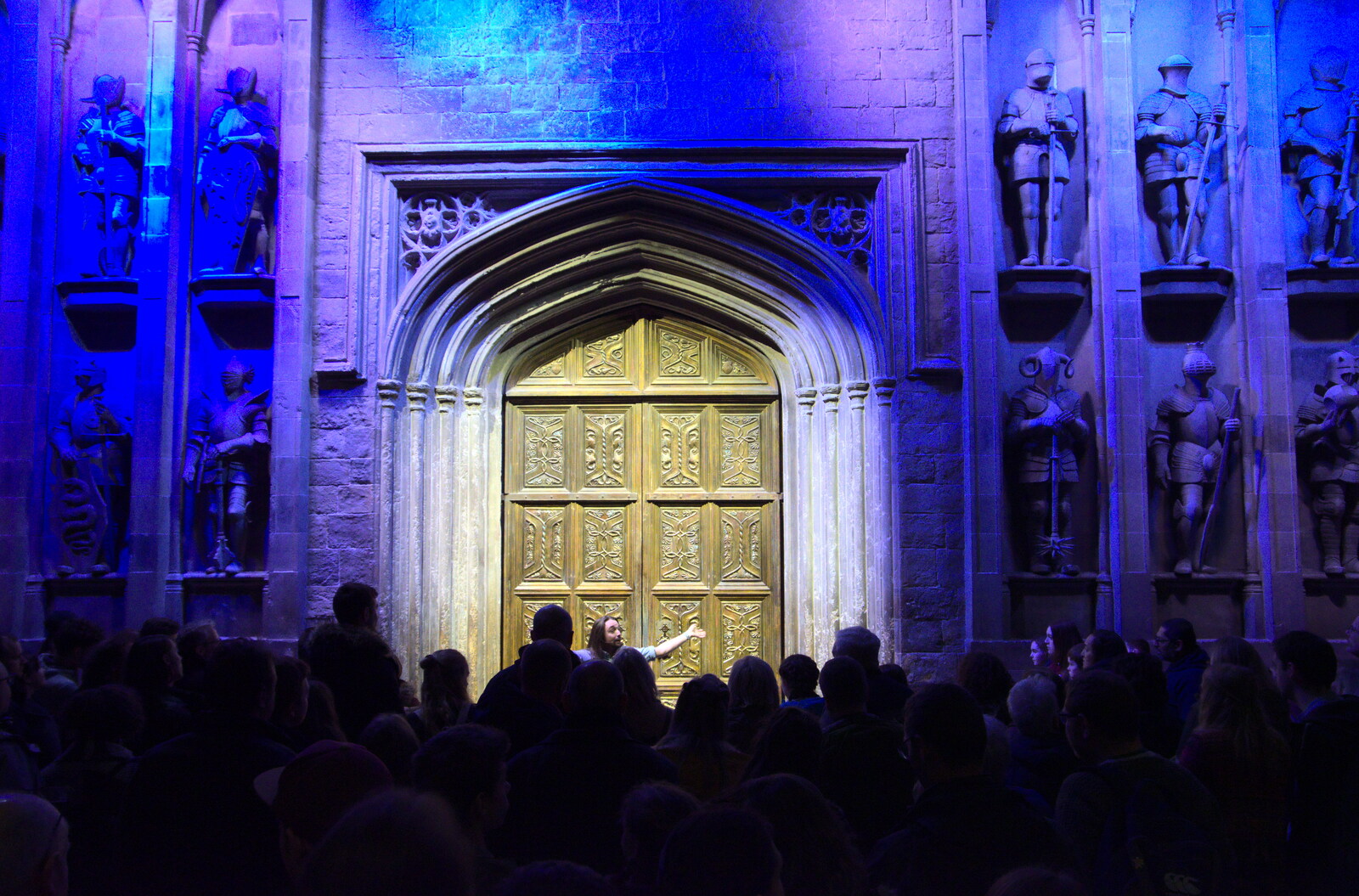 The entrance to the great hall from A Trip to Harry Potter World, Leavesden, Hertfordshire - 16th February 2020