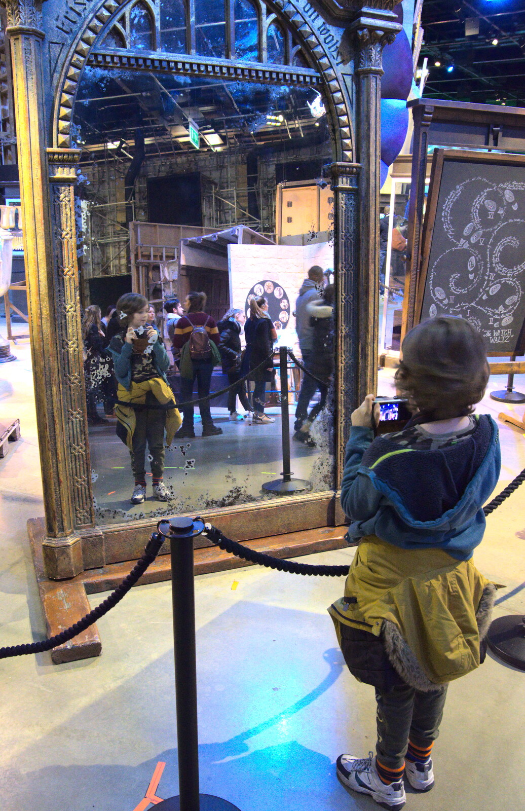 Fred in the mirror from A Trip to Harry Potter World, Leavesden, Hertfordshire - 16th February 2020