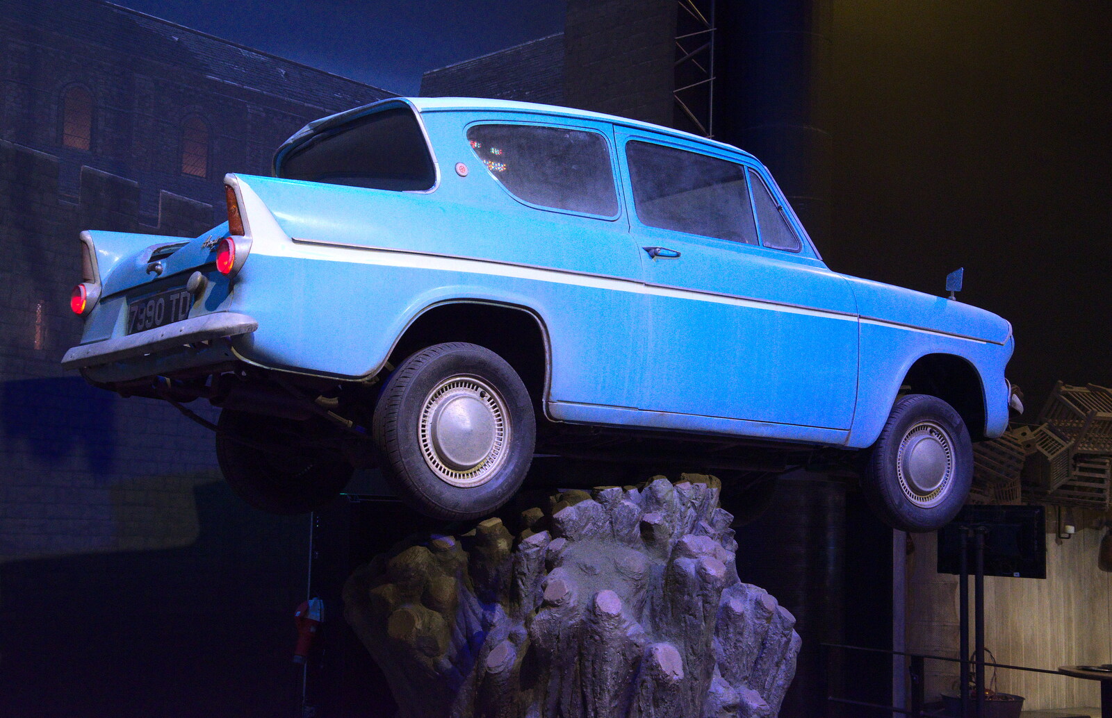The Ford Anglia from A Trip to Harry Potter World, Leavesden, Hertfordshire - 16th February 2020
