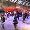 Fake King's Cross station, real train, A Trip to Harry Potter World, Leavesden, Hertfordshire - 16th February 2020