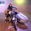 Fred on a motorbike, A Trip to Harry Potter World, Leavesden, Hertfordshire - 16th February 2020